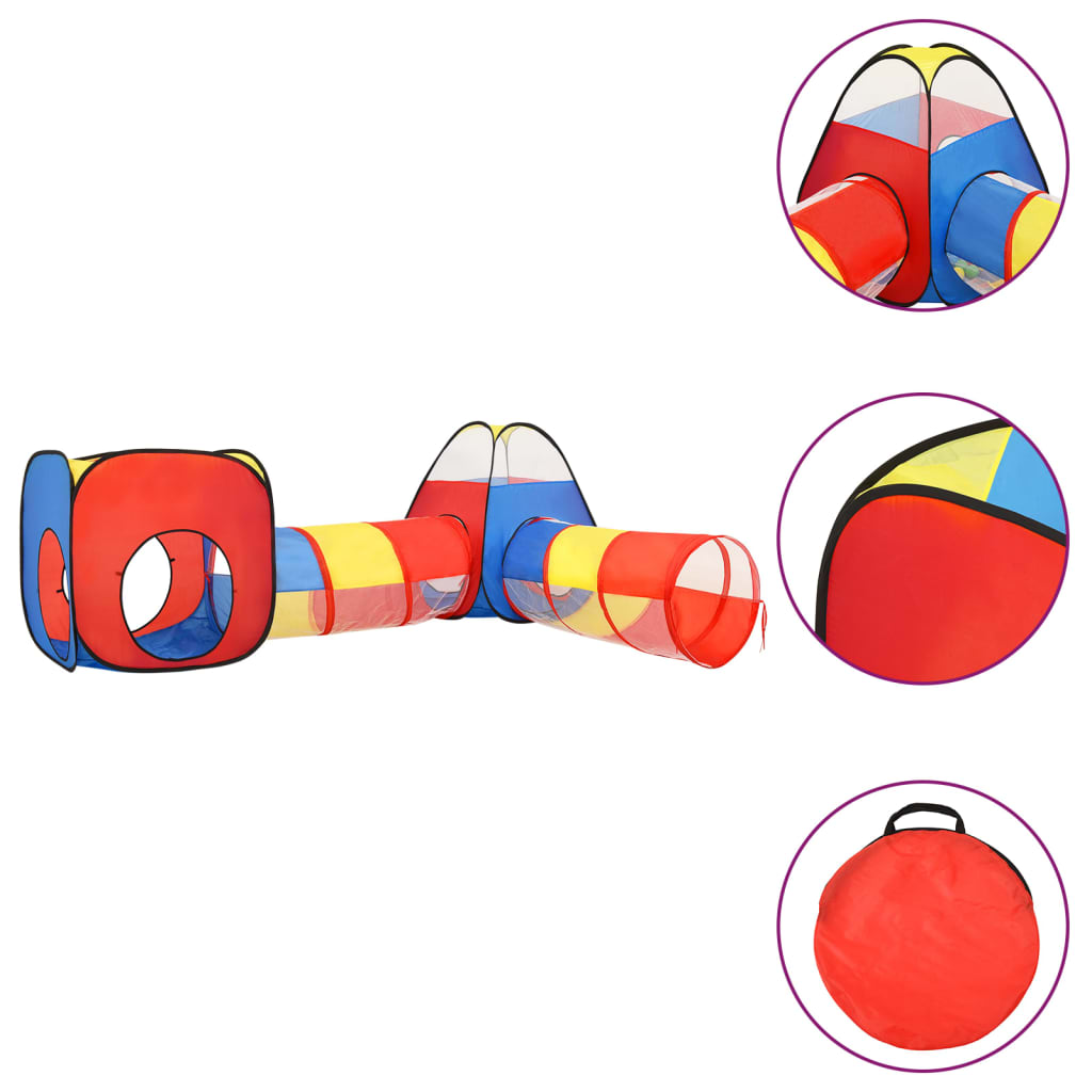 vidaXL Children Play Tent Multicolour 190x264x90 cm