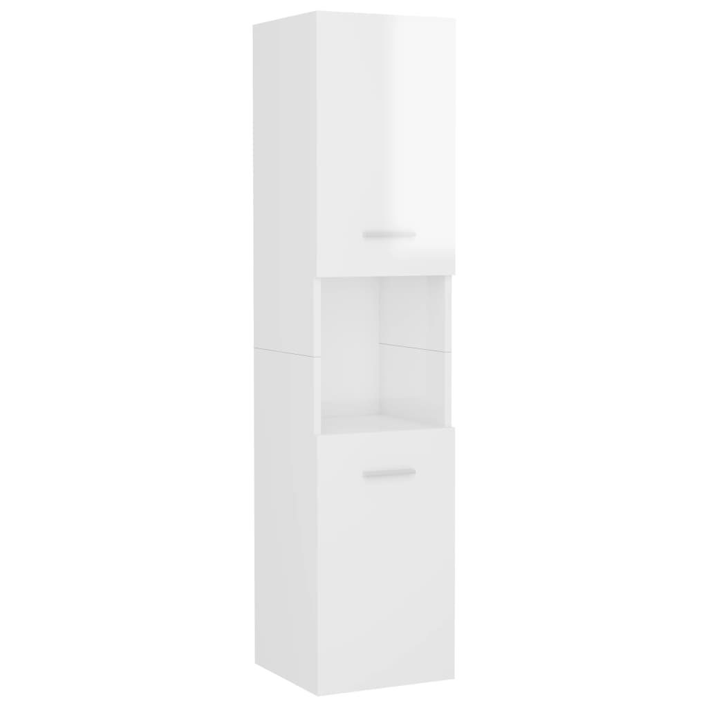 vidaXL Bathroom Furniture Set White Engineered Wood