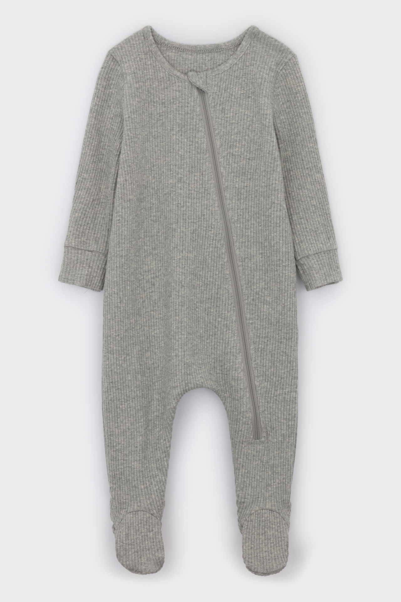 Dove Grey Zip Sleepsuit