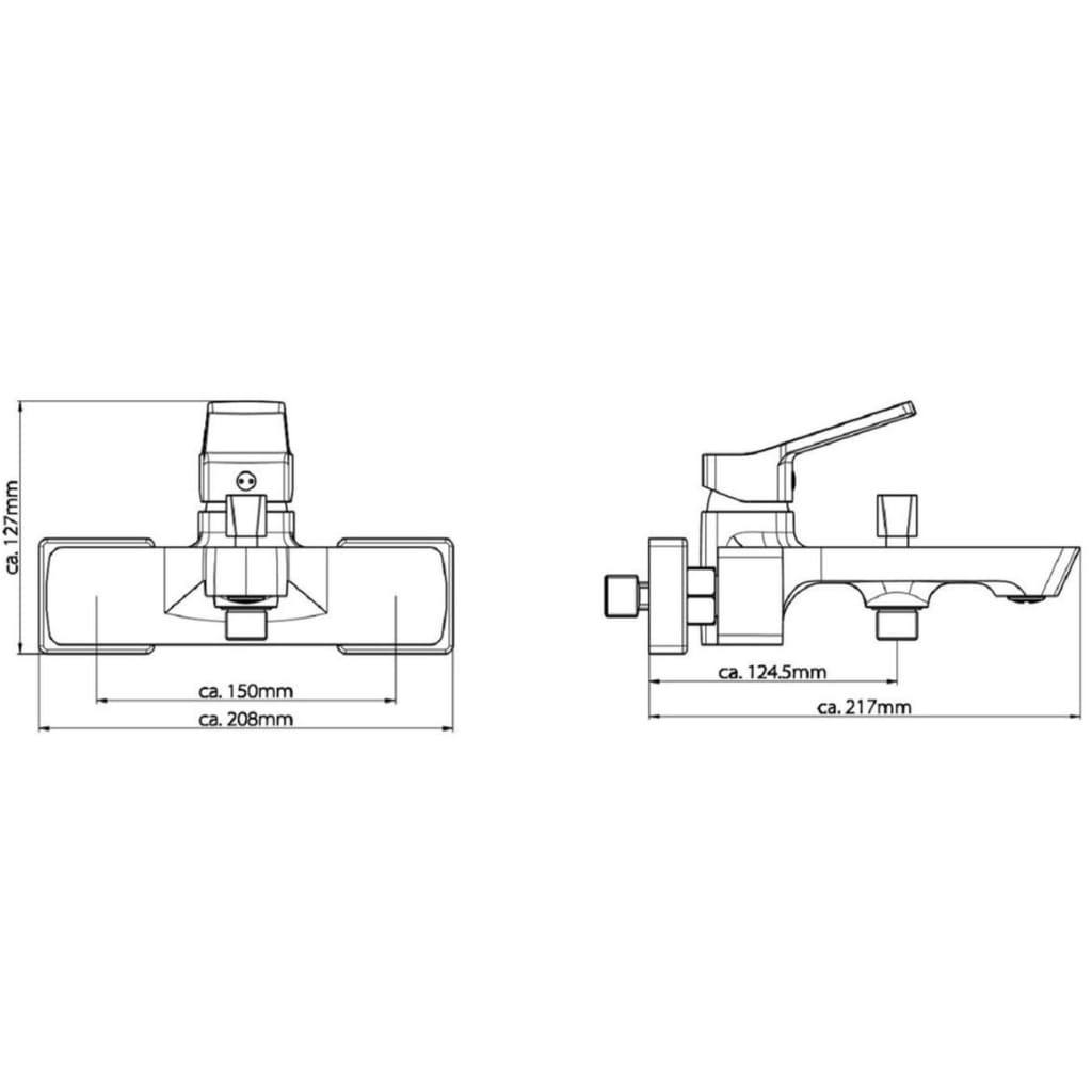 SCHÜTTE Bath Mixer STILO Chrome