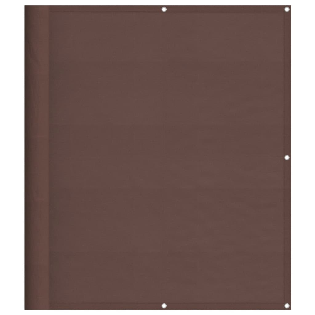 vidaXL Balcony Screen Brown 120x800 cm 100% Polyester Oxford