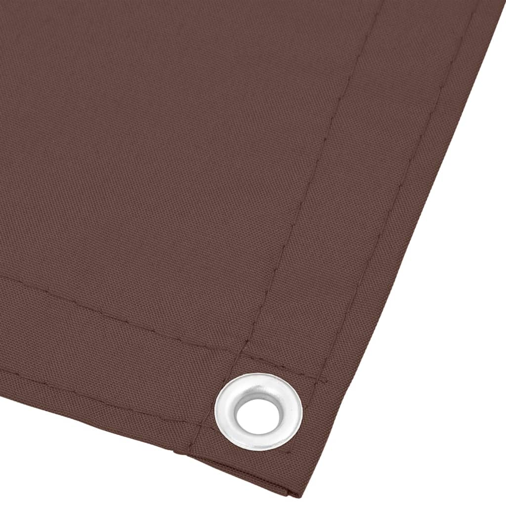 vidaXL Balcony Screen Brown 120x800 cm 100% Polyester Oxford