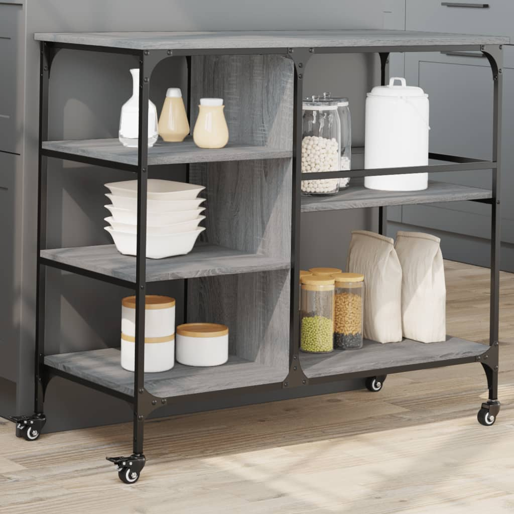 Kitchen Trolley Grey Sonoma