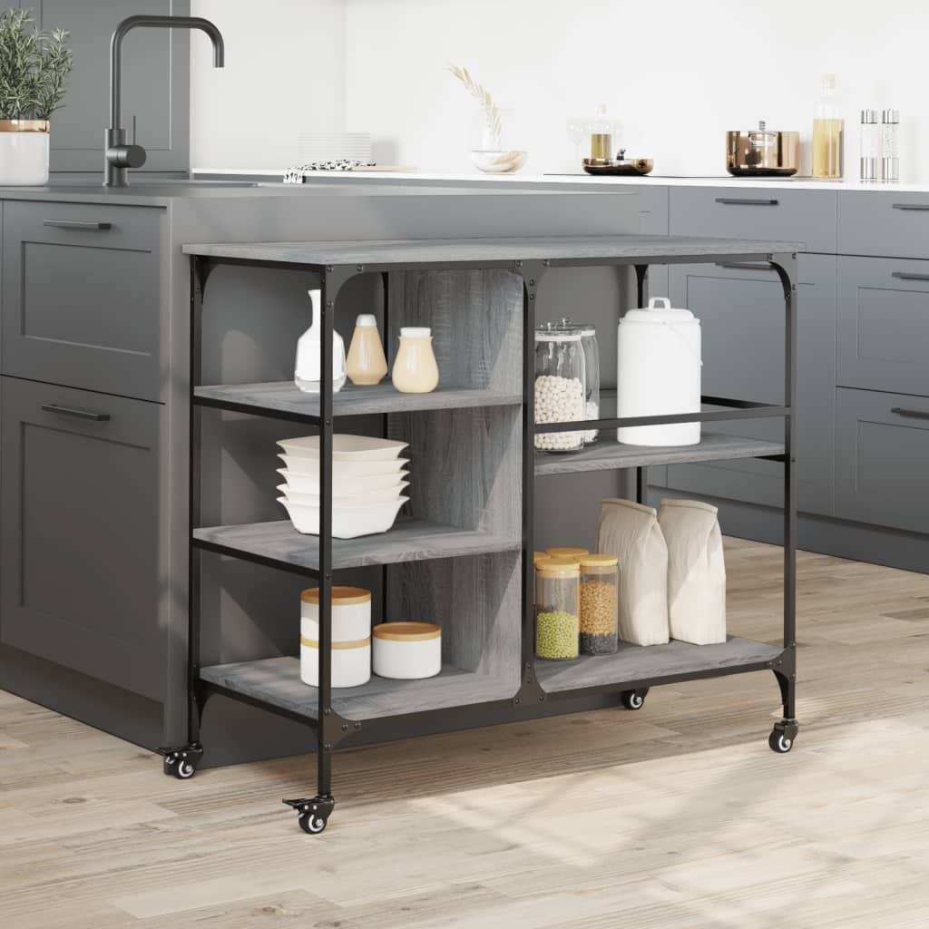 Kitchen Trolley Grey Sonoma