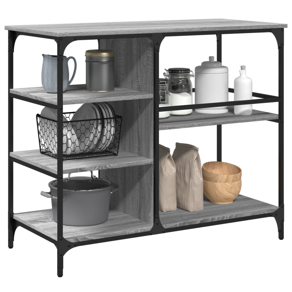 Kitchen Trolley Grey Sonoma