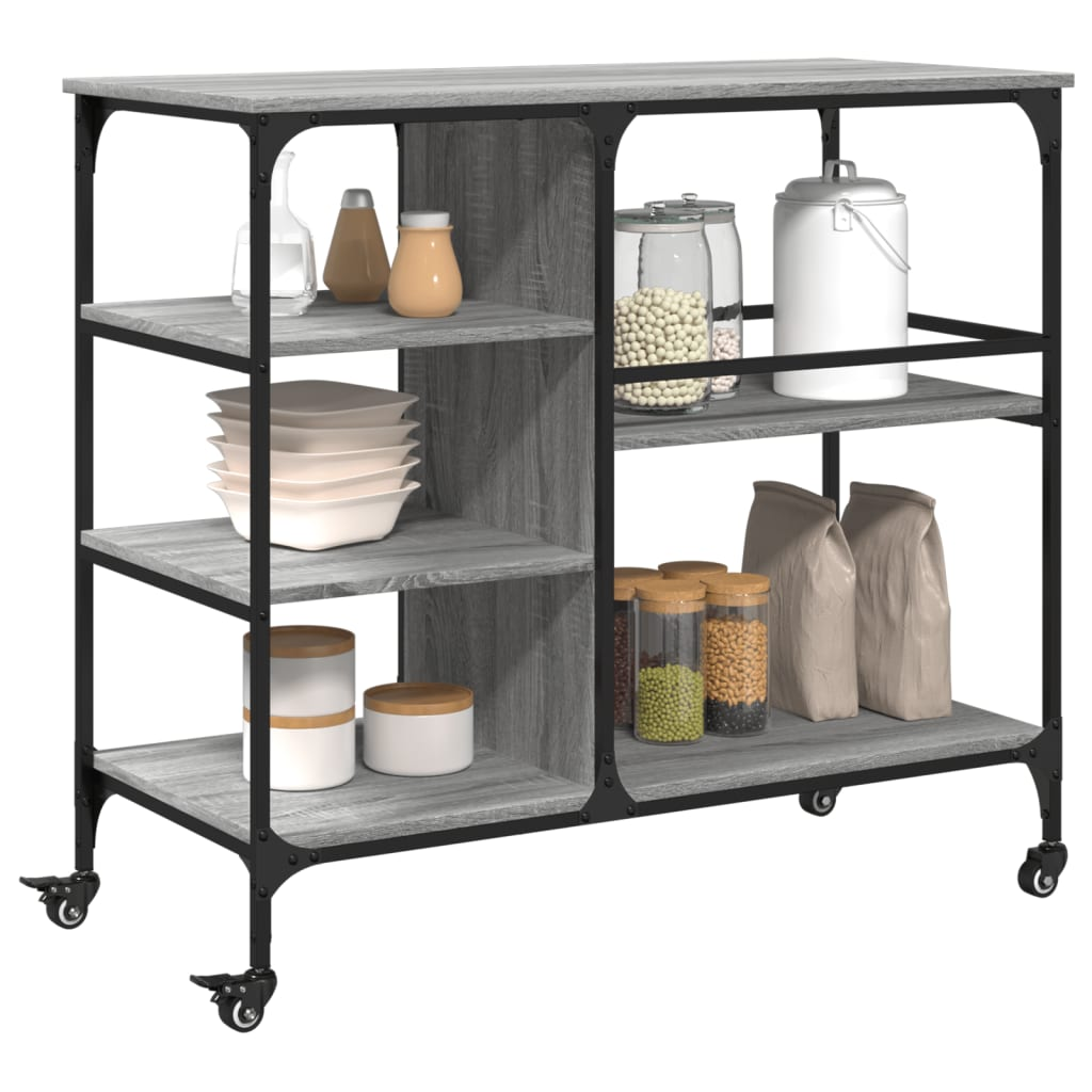 Kitchen Trolley Grey Sonoma