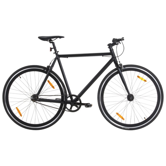 vidaXL Fixed Gear Bike Black 700c 51 cm