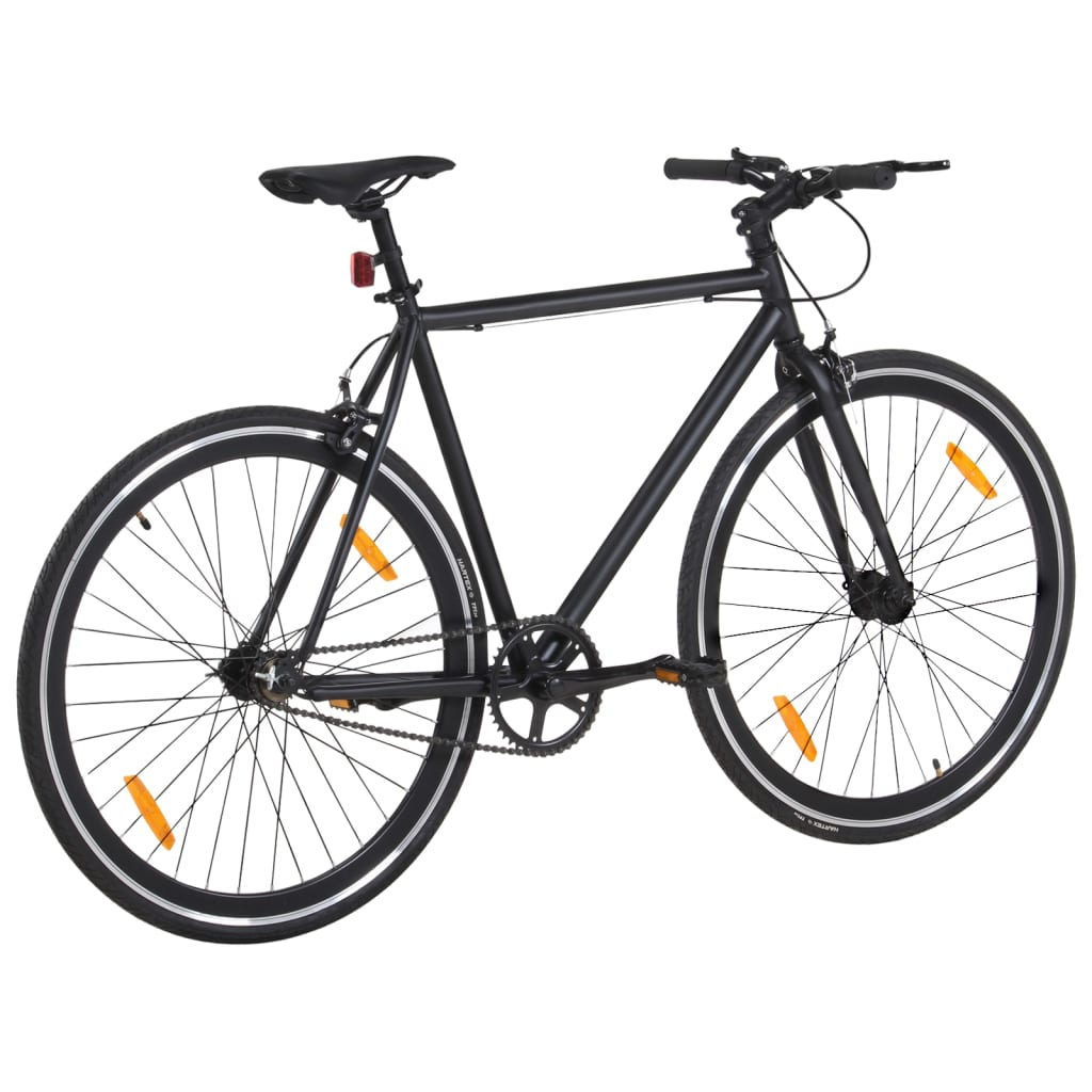 vidaXL Fixed Gear Bike Black 700c 51 cm