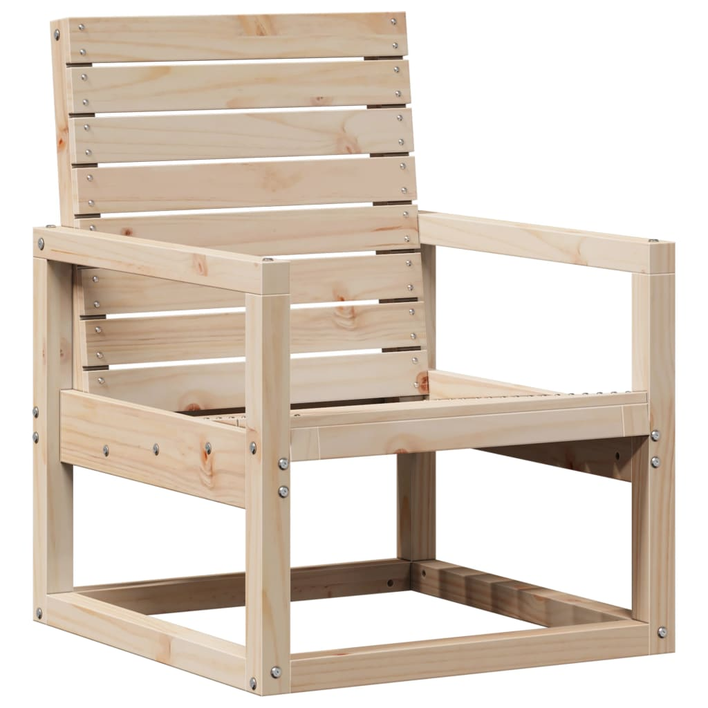 vidaXL Garden Chair 57.5x63x76 cm Solid Wood Pine