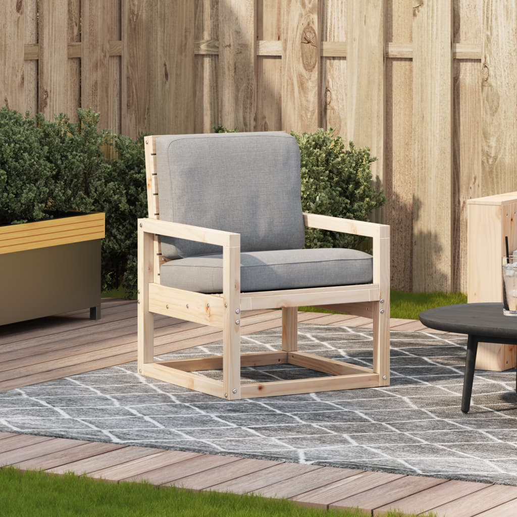 vidaXL Garden Chair 57.5x63x76 cm Solid Wood Pine